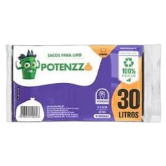 SACO LIXO 30L C/10 REFORÇADO POTENZO