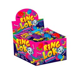 PIRULITO RING LOKO CAVEIRA SORT 30X12G ANEL